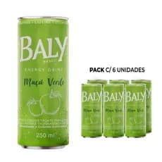Energético Baly Energy Drink Maçã Verde 250ml