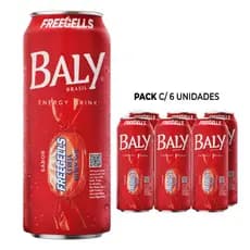 Pack Energético Baly Energy Drink Cereja Freegells 473ml