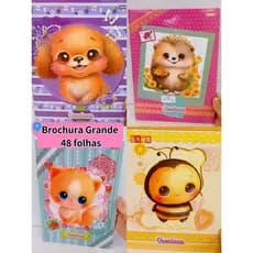 Caderno Brochura GRANDE (48 FOLHAS Sweetness ) Capa Dura Infantil Menina Jandaia (A)