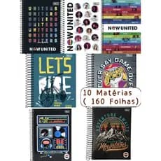 Caderno Universitário 10 Matéria 160 Folhas CAPA DURA Espiral MENINO Tilibra (A)