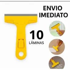 Raspador Plano Tintas Piso Vidro Cerâmica Azulejo 5 Laminas
