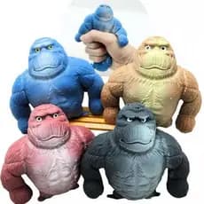 Boneco Gorila Rongee Kong – Estica, Esmaga e Alivia o Estresse