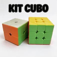 Kit Cubo Mágico 2x2 3x3 Brinquedo Educativo Presente Anti-Stress Profissional