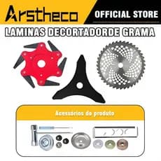 kit 3 Lâminas para Roçadeira a Gasolina ótima qualidade - Kit universal