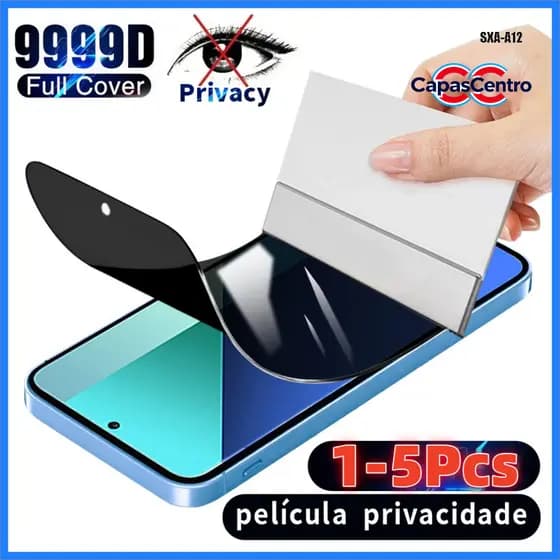1-5Pcs Privacidade Película Para Samsung Galaxy A15 A14 A16 A21S A24 A13 A25 A12 A23 A22 A50 A30 4G 5G Protetor Macia
