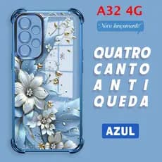 Capa Para Samsung Galaxy A32 4G Capinha Anti Choque Case Transparente 0506 FS
