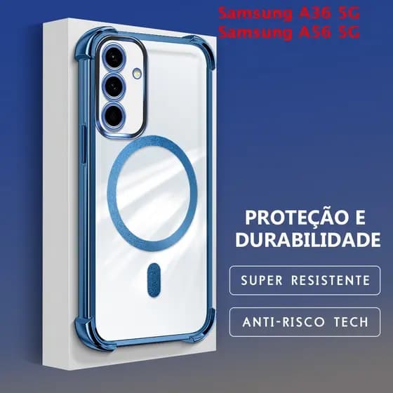 Capa Para Samsung Galaxy A56 A36 5G Capinha Anti Choque Case Transparente 0056 FS