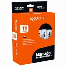 Kit Caixa Marcadores Para Quadro Branco Preto JocAR Office Caneta Pincel Atômico Apagável Quadro Branco