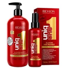 Kit Revlon Uniq One Shampoo 490ml + Leave In 150ml Original 10 Benefícios Tratamento Capilar