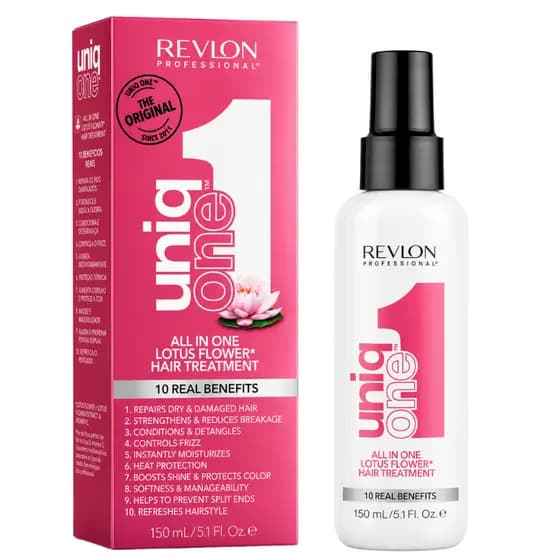 Revlon Professional Uniq One Lotus Flower 150ml Leave-in Tratamento 10 Benefícios Controle Frizz