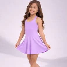 Macaquinho Infantil Feminino Short Saia Menina Poliamida Rodado Ballet Escola Balé Dança Corrida