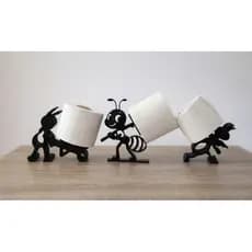 Suporte para Papel Higiênico Formigas Decorativo Criativo para Banheiro Moderno Design Divertido