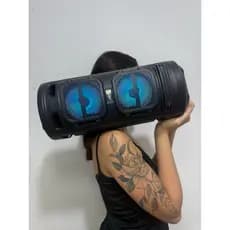 Caixa de som gigante 5000 pmpo 49cm Bluetooth rádio cartão de memória