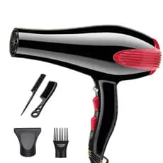 Secador Cabelo Profissional Alta Potência 127V 220V Iônico Jato Frio 3 Temperaturas Silencioso Anti-Frizz Portátil