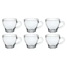 Kit 6 Xícaras de Vidro 90ml Café Espresso Café Coado Resistentes Elegantes Envio Imediato