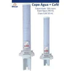 Dispenser Suporte Porta Copos de Água e Cafe Descartáveis 150ml 180ml 200ml Parede