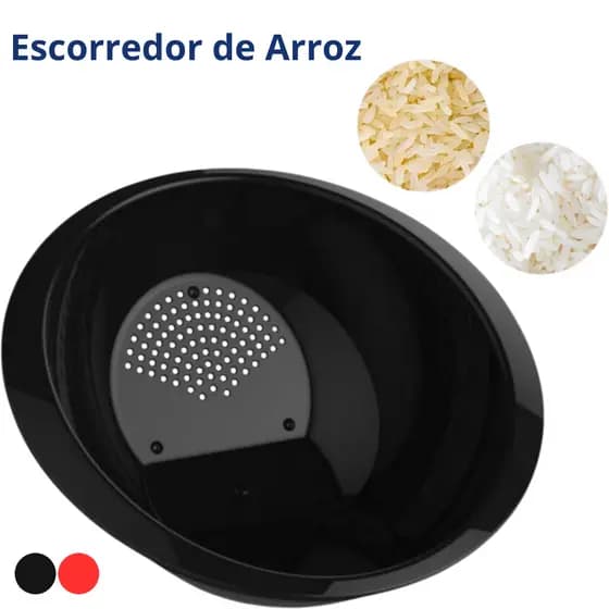 Escorredor de Arroz de Plástico para Cozinha Plástico Reforçado Lavador Alimentos