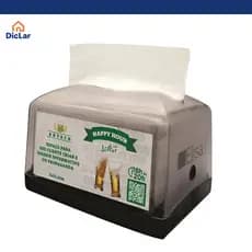 Porta Guardanapo Dispenser Interfolhado De Mesa Cor Preto Liso