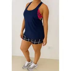 Regata Cavada Fitness Feminina Plus Size