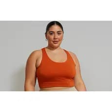 Top Nadador Fitness Terra Cota Plus Size Conforto e Estilo