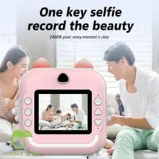 Camera De Impressão Instantânea Para Crianças Vídeo Fotografia Digital Fotográfica com led DYJ-228