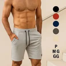 Short Moletom Masculino com Bolso básico treino dia a dia! Use o cupom de frete grátis!