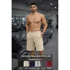 Bermuda Masculina Leve Confortável Moletom Esportiva dia a dia com Bolsos!!! Use o cupom de desconto