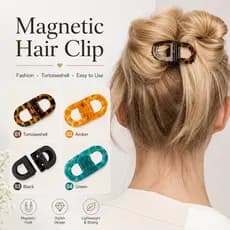 Grampo De Cabelo Magnético Destacável Garra Clipe Meia Acima Forte Segurar Acessórios De 4 Cores