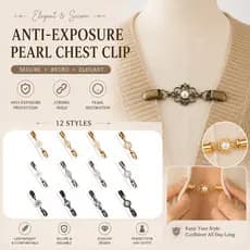 12 Estilos De Correntes De Colarinho Antiderrapante Vintage , Clipes De Broche Retrô , Acessório De Roupas Femininas