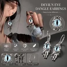 Nicho Design Mau Olhado Balançar Brincos Irregular Metal Líquido Único Punk Jóias Femininas