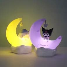 Personagens Sanrio Cinnamoroll Kuromi LED Ornamentos Brilhantes Presente De Luz Noturna Bonito