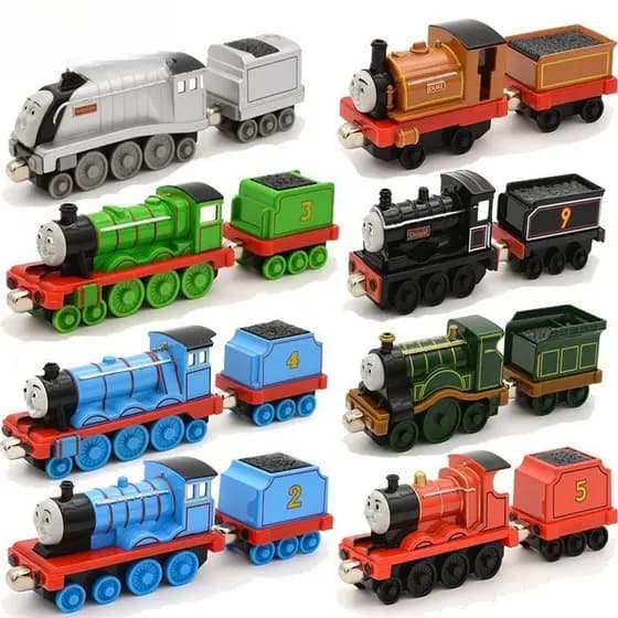 Thomas e amigos diecast trem liga magnética Murdoch Bertie Connor Hiro pato locomotiva modelo brinquedos menino presente