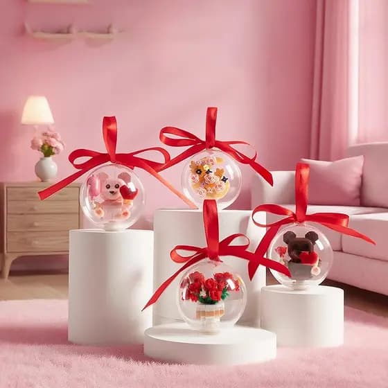 Blocos De Construção De Bola De Urso Quatro Em Um Para O Dia Dos Namorados Meninos E Meninas Como Brinquedos De Presente