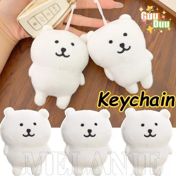 [GuuDuu] Chaveiro De Pelúcia De Urso Autodepreparador-Lindos Presentes Para Melhores Amigos-Porta-Chaves De Boneca Macia