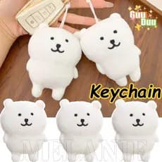 [GuuDuu] Chaveiro De Pelúcia De Urso Autodepreparador-Lindos Presentes Para Melhores Amigos-Porta-Chaves De Boneca Macia
