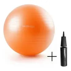Bola Exercícios Hidrolight 55cm Yoga Laranja Com Inflador
