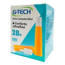 Auto Lanceta Mini G-tech 28g Caixa Com 100 Unidades