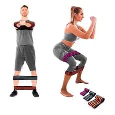 Kit Mini Band Faixa Elástica Hip Band Pro FL64 - 3 Peças Hidrolight Para Malhar Em Casa