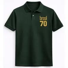Camisa Polo Masculina Collection Brasil Vintage - Torcedor