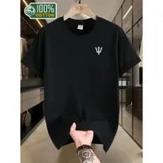 Camiseta Masculina Tridente Poseidon Basico Estampa100% Algodão Linha Premium