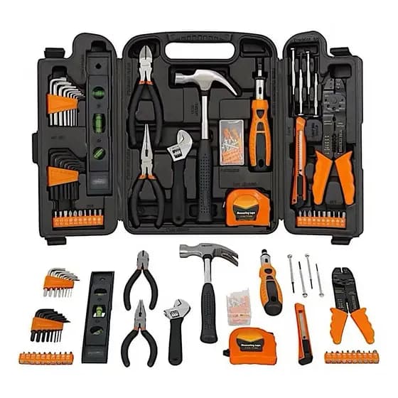 Kit Jogo De Ferramentas 200/129/11 Pcs Completo C/Soquetes Chaves Maleta