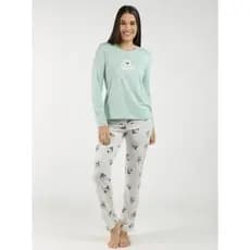 Pijama feminino longo, pijama de inverno feminino, pijama fofinho, pijama com estampa de urso