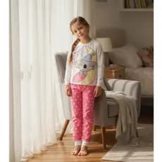 PIJAMA INFANTIL FEMININO MENINA INVERNO DESENHO COALA