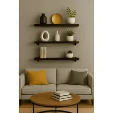 KIT 4 Prateleira 30x10 40x10 50x10 Cor Branco 100% MDF Estante Nicho Parede Quarto Decoração Sala
