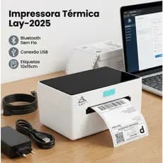 Impressora Térmica De Etiqueta Adesiva 110mm Usb E Bluetooth Lay-2025