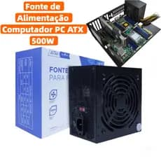 Fonte De Alimentação Atx Computador Pc Amd Intel 500w / 350W Bivolt  Aitek ATF-500 / ATF-350