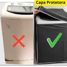 capa para máquina de lavar com abertura superior PVC todos os tamanhos consul, brastemp, eletrolux uso diário