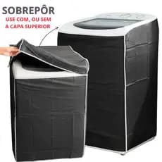 Capa Para Máquina de Lavar impermeável PVC Sem Zíper Proteção Marcas Consul Brastemp e Outras 9Kg 12Kg 13Kg 15Kg 18Kg