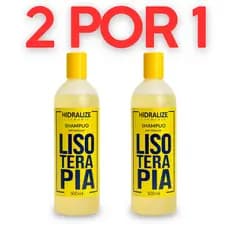 2 Por 1 Shampoo Anti-Resíduo Lisoterapia 500ml Limpeza Profunda Pré Progressiva Remove Resíduos