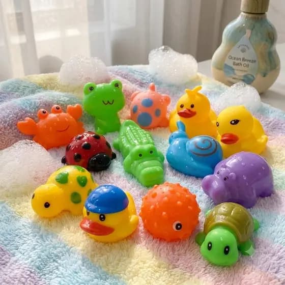 Bichinhos Para Banheira Banho Piscina Brincar Na Água Brinquedo Interativo Que Flutua 6/12.